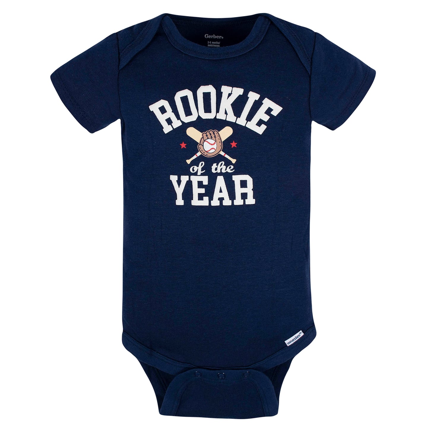 Gerber Baby Boy's 8-Pack Short Sleeve Onesies Bodysuits, Sports Blue White, 0-3 Months