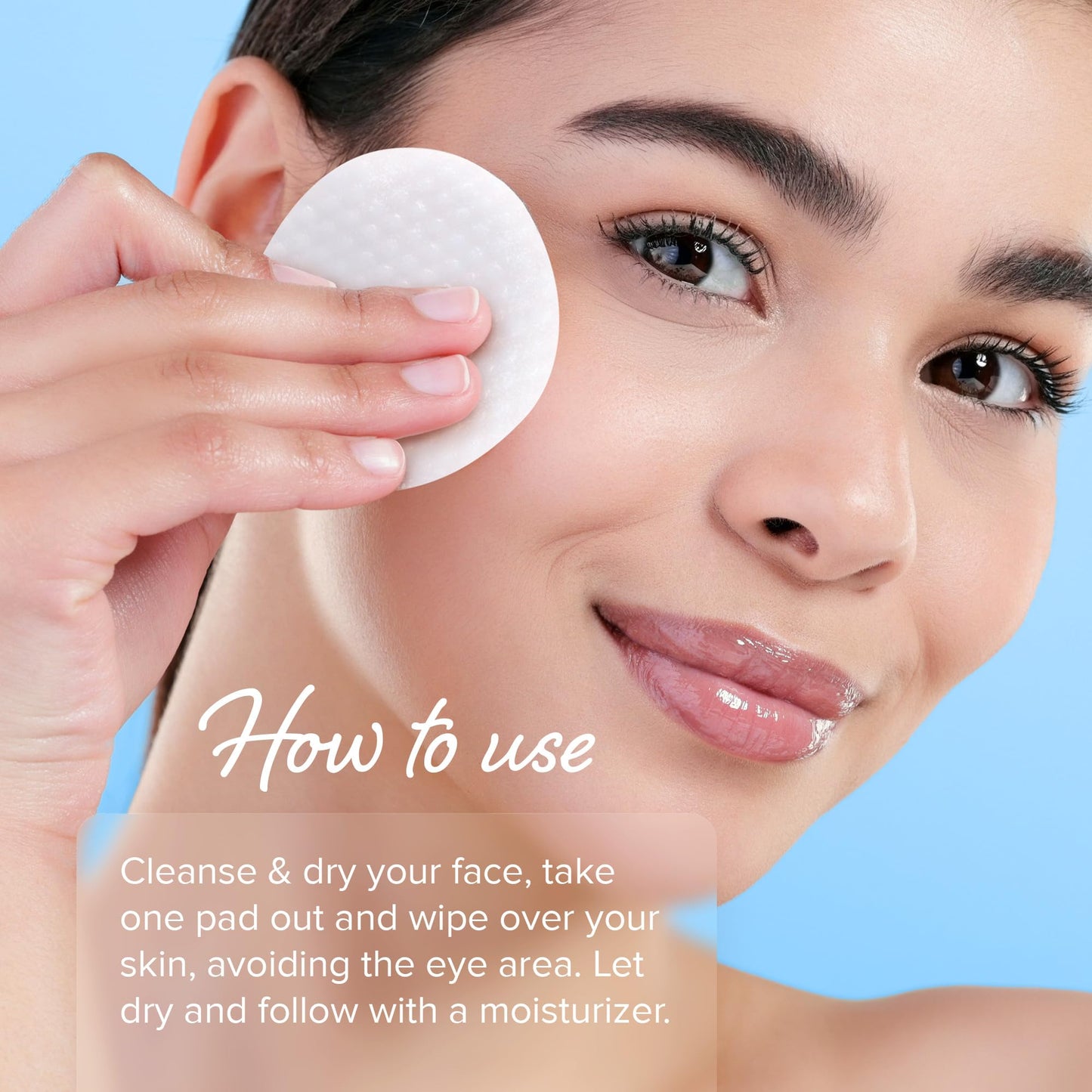 MAREE Glycolic Acid Pads - Toner Pads for Face Cleansing - Tea Tree Oil, Salicylic Acid & Vitamins E, B3, B5 - Facial Peel & Radiance Deep Cleaning Effect - 50 Pads