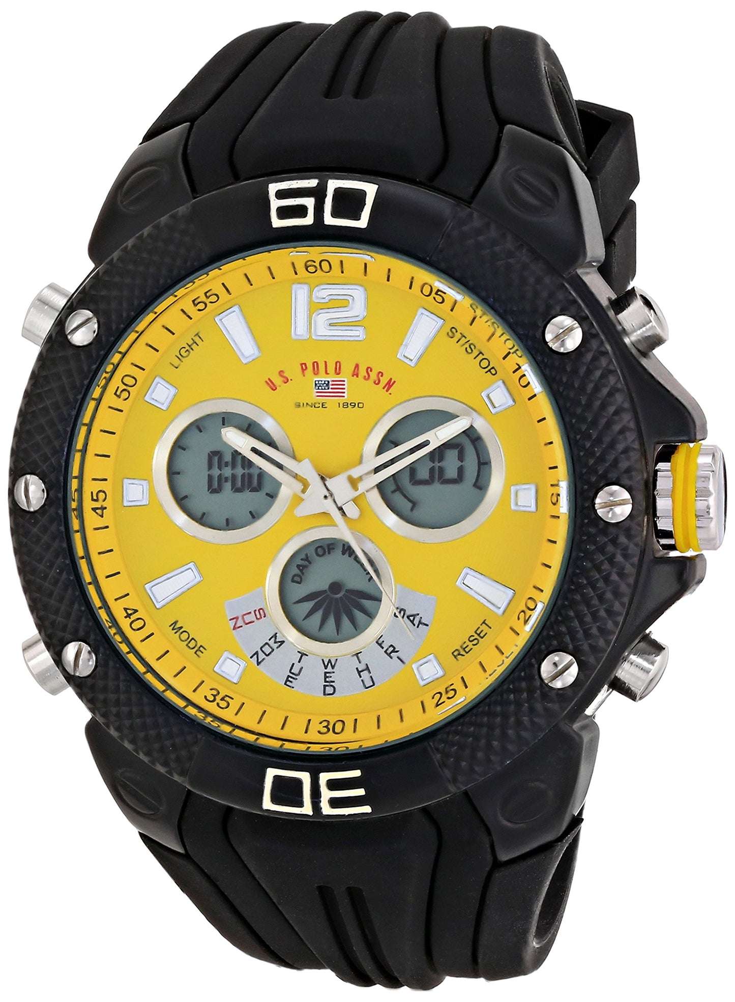 U.S. Polo Assn. Sport Men's US9494 Analog-Digital Display Analog Quartz Black Watch