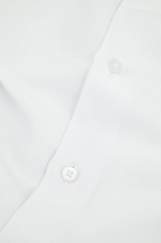 U.S. Polo Assn. White Slim Fit Long Sleeve Button Down Dress Shirts for Men - Wrinkle Free Long Sleeve Shirt Mens Formal