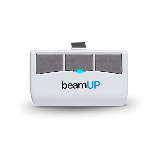beamUP Sentry BU400 Smart Garage Door Opener, Heavy-Duty 3/4 Horsepower Equivalent DC Motor, Integrated Edge-to-Edge 3000-Lumen LED, with Beam Home App for Smart Garage Control, White