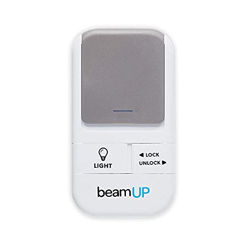 beamUP Sentry BU400 Smart Garage Door Opener, Heavy-Duty 3/4 Horsepower Equivalent DC Motor, Integrated Edge-to-Edge 3000-Lumen LED, with Beam Home App for Smart Garage Control, White