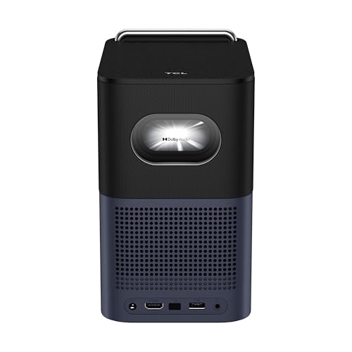 TCL A1 1080p FHD Smart Projector with Google TV and Netflix Certified, Outdoor/Indoor, WiFi/Bluetooth, 16W Audio, Dolby Digital Audio Processing, Game Mode, 120-Inch Screen