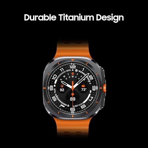 SAMSUNG Galaxy Watch Ultra 47mm LTE AI Smartwatch w/Energy Score, Wellness Tips, Heart Rate Tracking, Sleep Monitor, Fitness Tracker, GPS, 2024,Titanium Gray [US Version, 1Yr Manufacturer Warranty]