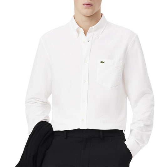 Lacoste Men's Long Sleeve Regular Fit Oxford Button Down Shirt