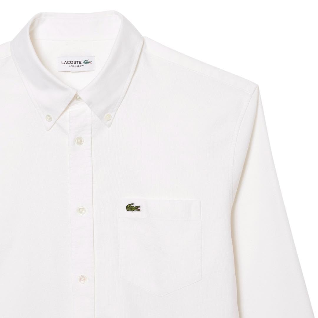 Lacoste Men's Long Sleeve Regular Fit Oxford Button Down Shirt