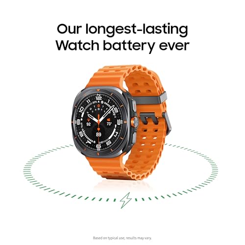 SAMSUNG Galaxy Watch Ultra 47mm LTE AI Smartwatch w/Energy Score, Wellness Tips, Heart Rate Tracking, Sleep Monitor, Fitness Tracker, GPS, 2024,Titanium Gray [US Version, 1Yr Manufacturer Warranty]