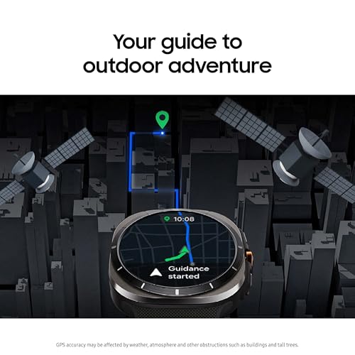 SAMSUNG Galaxy Watch Ultra 47mm LTE AI Smartwatch w/Energy Score, Wellness Tips, Heart Rate Tracking, Sleep Monitor, Fitness Tracker, GPS, 2024,Titanium Gray [US Version, 1Yr Manufacturer Warranty]