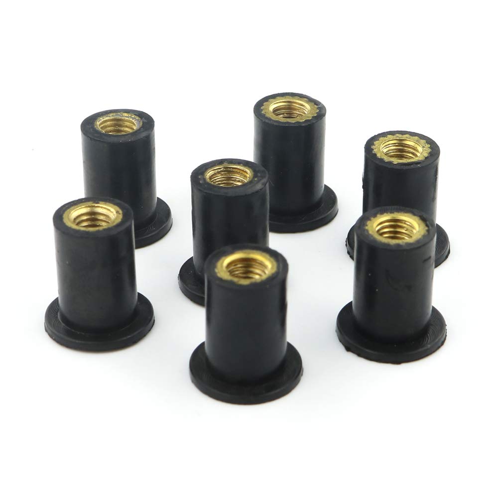 Xitomer Full Sets Fairing Bolts Kits, Fit for YZF-R6 2006 2007, Mounting Kits Washers Nuts Fastenings Clips Grommets (Matte Black)