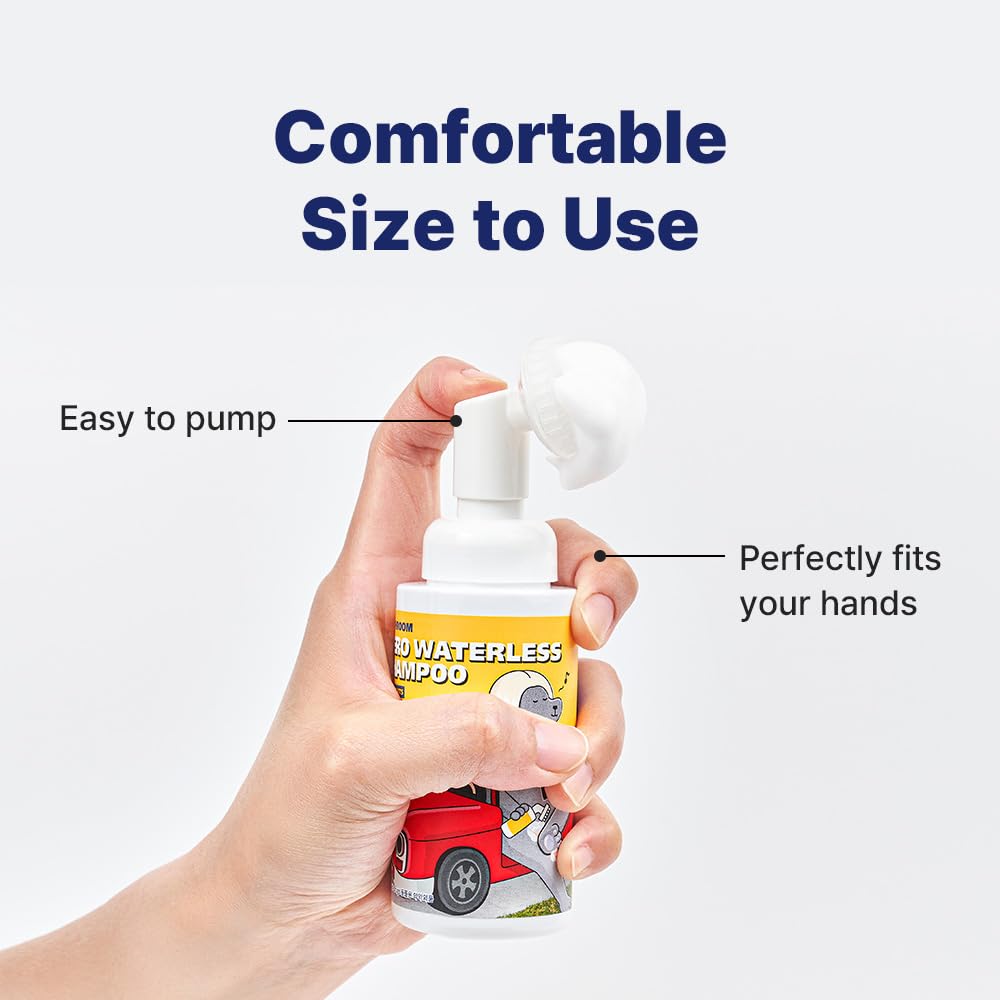 [PETHROOM] No-Rinse Paw Cleaner for Dogs & Cats | Portable, Quick Drying & Non-Sticky | Puppy Paw Washer with Soft Silicone Bristle | Deodorizing, Moisturizing, Allergy-Free Fragrance 2.87 fl oz.