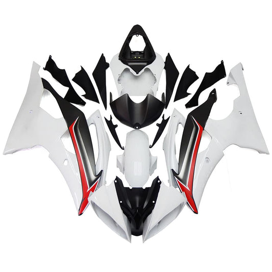 Injection Mold ABS Plastic Fairings Kit For Yamaha YZF-R6 2008-2016 09 10 Bodywork Black White