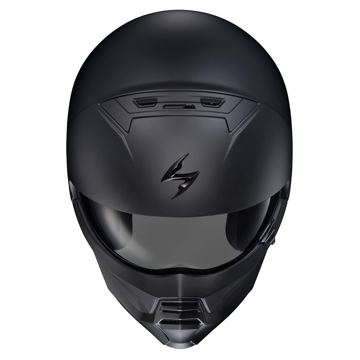 ScorpionEXO Covert 2 Open Face 3/4 Full Mode Motorcycle Helmet Bluetooth Ready Speaker Pockets Interchangeable Mouth Cover DOT Approved Solid (Matte Black - XL)