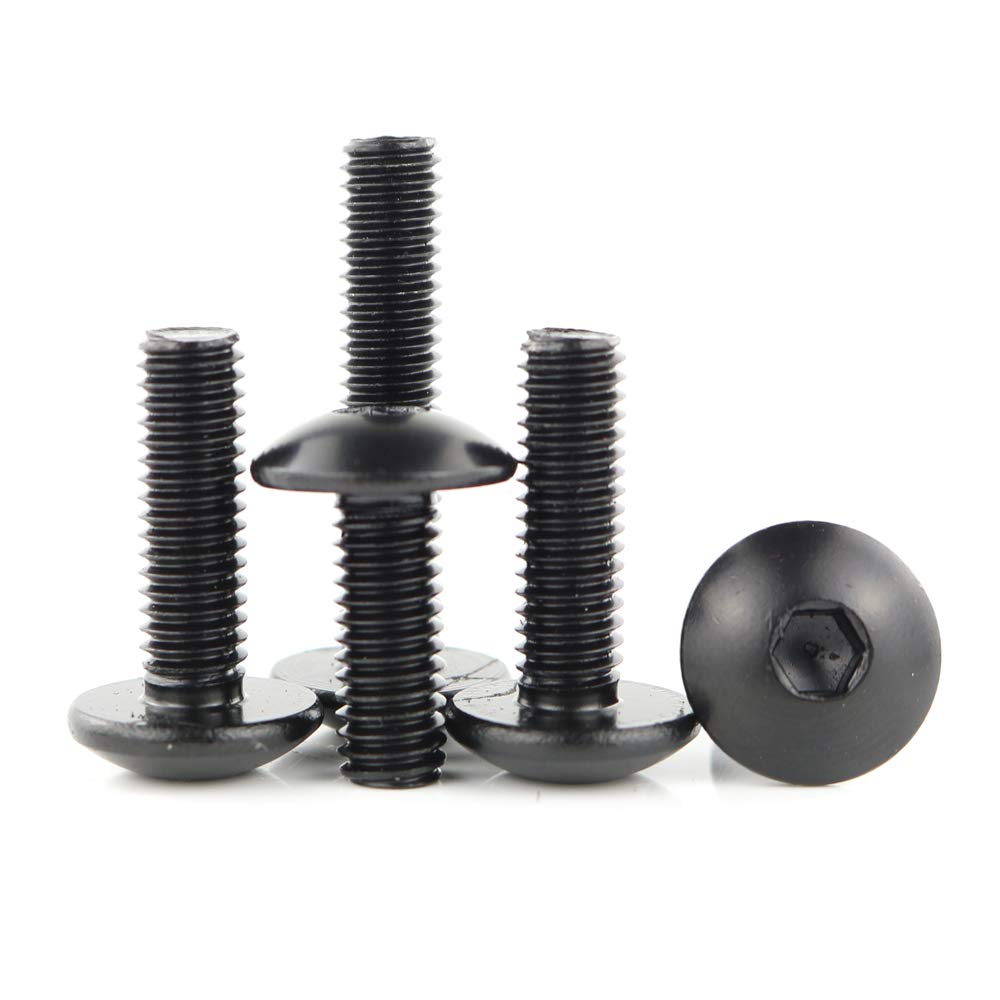 Xitomer Full Sets Fairing Bolts Kits, Fit for YZF-R6 2006 2007, Mounting Kits Washers Nuts Fastenings Clips Grommets (Matte Black)