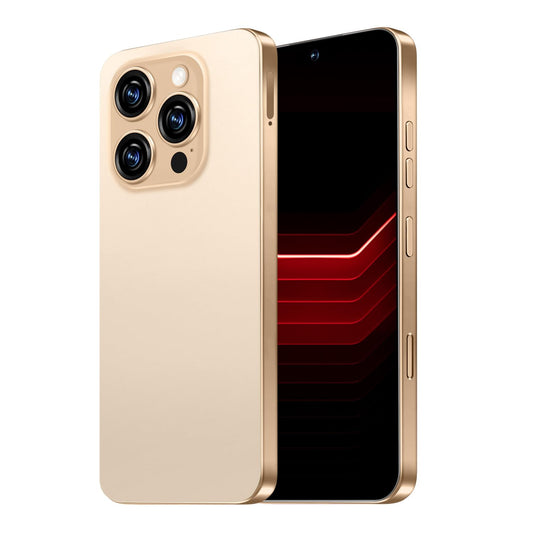 QPWOEIB I16 PROMAX 5G Cell Phone,Smartphone Unlocked Cell Phone 8GB+256GB/6.99" Display/68MP+108MP Camera/7000 mAh Battery Super Endurance, Dual SIM Card/Face Unlock/GPS (Gold)