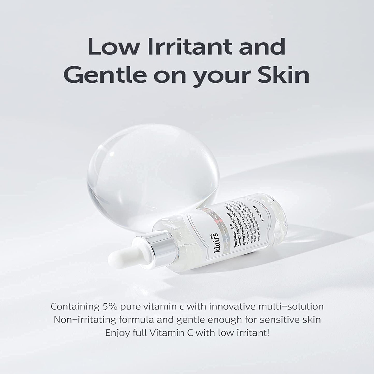 [DearKlairs] Freshly Juiced Vitamin Drop, 5% Hypoallergenic pure vitamin C serum, 35ml, 1.18oz | a potent skin rejuvenator, l ascorbic acid , antioxidant serum for face, korean skincare