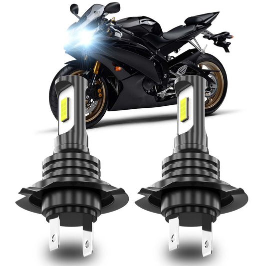 TJJTGBR For Yamaha YZF-R6 2006 2007 2008 2009 YZF-R1 2X Motorcycle LED Fog Bulbs,H7 Light Bulb, Super Bright 6500K, No Adapter Required 1:1 Mini Size H7 Light Bulb, Plug and Play, Pack of 2
