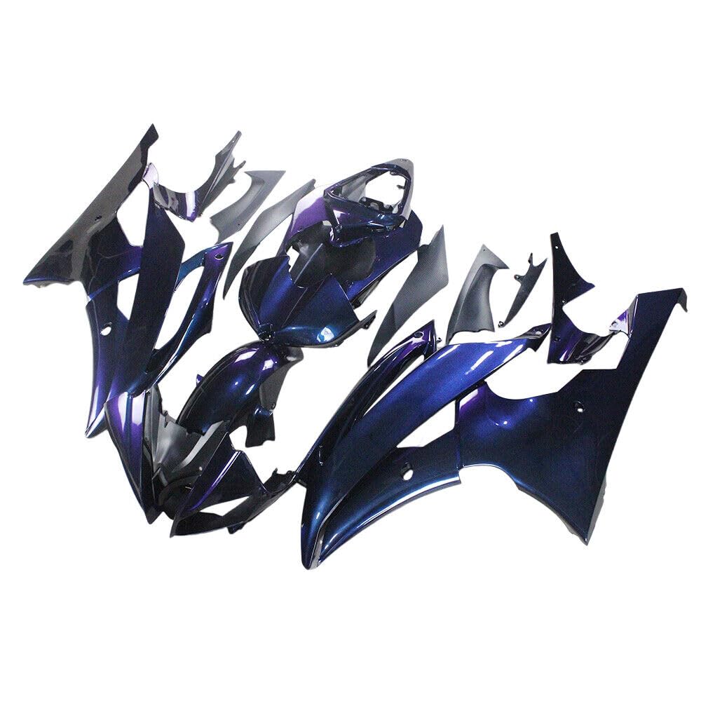 WYNMOTO ABS Plastics Fairings Kit for Yamaha YZF-R6 2008-2016 Bodywork Chameleon Blue Purple