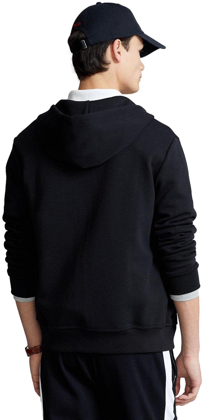 POLO RALPH LAUREN Double Knit Tech Fleece Hoodie - L - Black