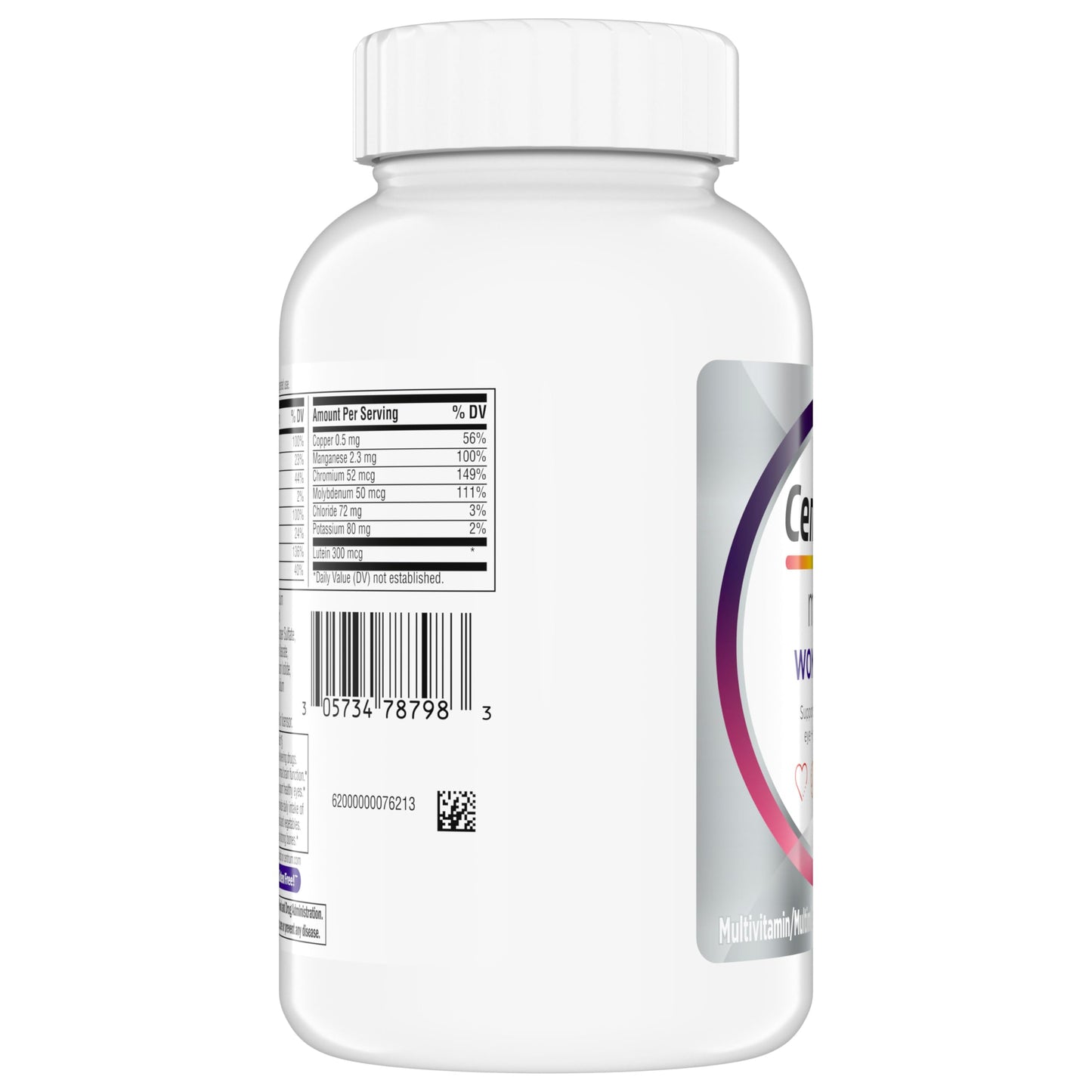 Centrum Minis Silver Women's Multivitamin for Women 50 Plus, Multimineral Supplement with Vitamin D3, B Vitamins, Non-GMO Ingredients, Supports Memory and Cognition in Older Adults - 280 Ct