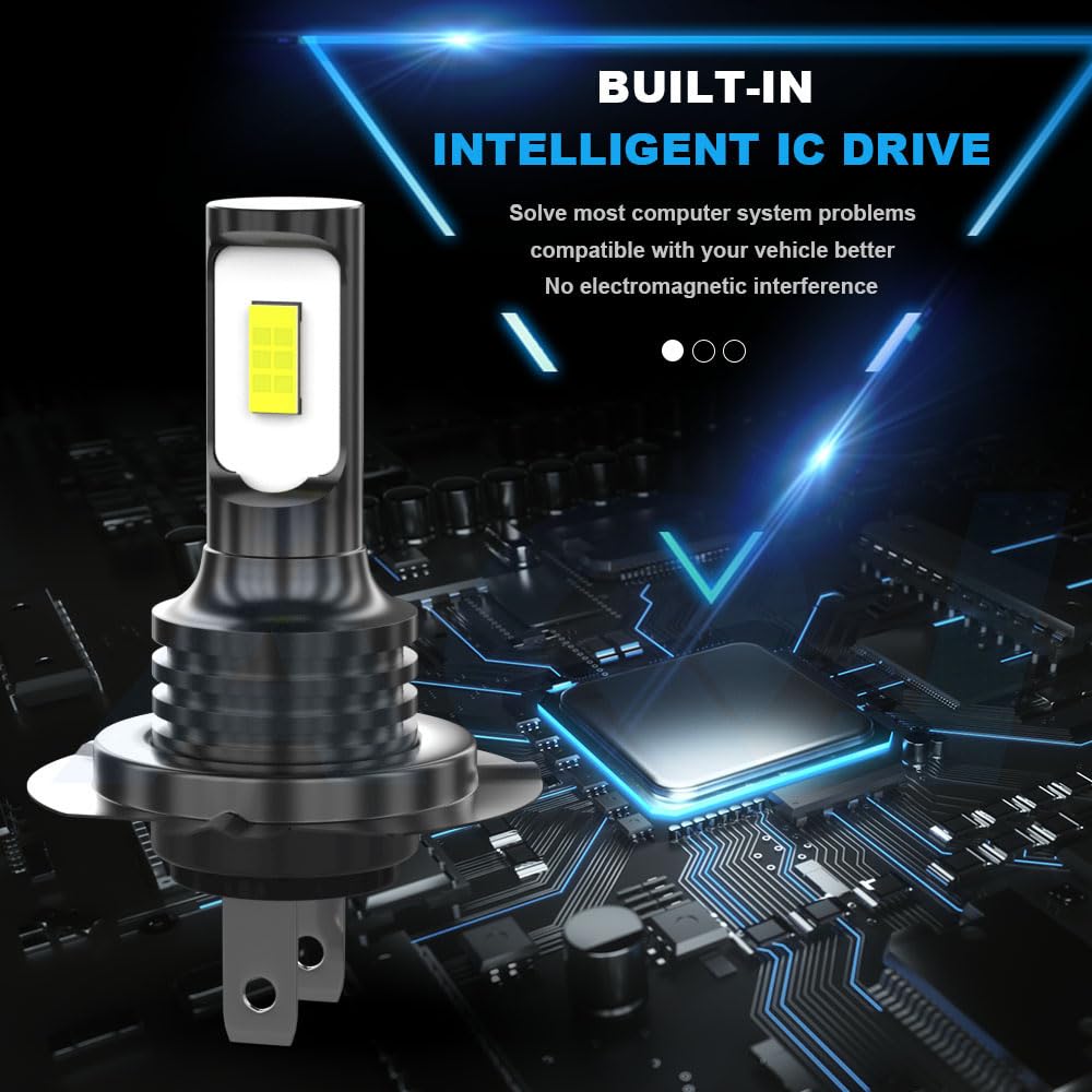 TJJTGBR For Yamaha YZF-R6 2006 2007 2008 2009 YZF-R1 2X Motorcycle LED Fog Bulbs,H7 Light Bulb, Super Bright 6500K, No Adapter Required 1:1 Mini Size H7 Light Bulb, Plug and Play, Pack of 2