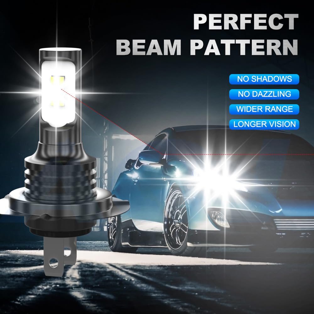 TJJTGBR For Yamaha YZF-R6 2006 2007 2008 2009 YZF-R1 2X Motorcycle LED Fog Bulbs,H7 Light Bulb, Super Bright 6500K, No Adapter Required 1:1 Mini Size H7 Light Bulb, Plug and Play, Pack of 2