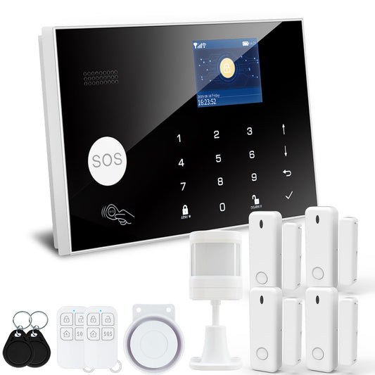 Alarm System for Home Security, Tuya Smart Home Security System, Home Alarm System No Monthly Fee,for Kids and Pet Safety,Work with Alexa and Google,for Apartment House Office,Villa
