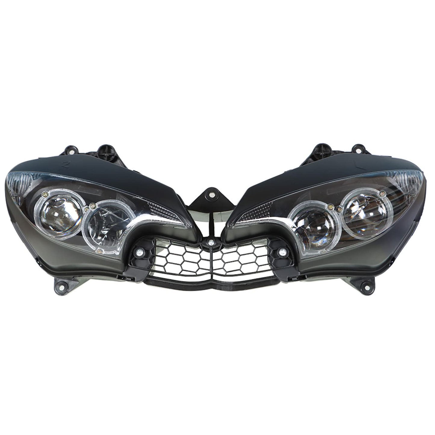 waltyotur Motorcycle Front Headlight Headlamp Replacement for Yamaha YZF R6 2003-2005 & R6S 2006-2009