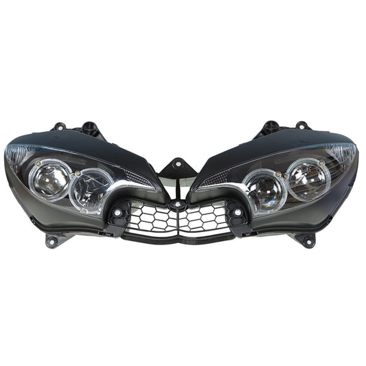 waltyotur Motorcycle Front Headlight Headlamp Replacement for Yamaha YZF R6 2003-2005 & R6S 2006-2009