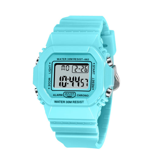 Digital Watch for Men Women Waterproof Outdoor Military Sports Timer Multifunctional Wristwatch Classic Design Easy to Set and Read Alarm Stopwatch Gift for Anniversary (662-Blue)