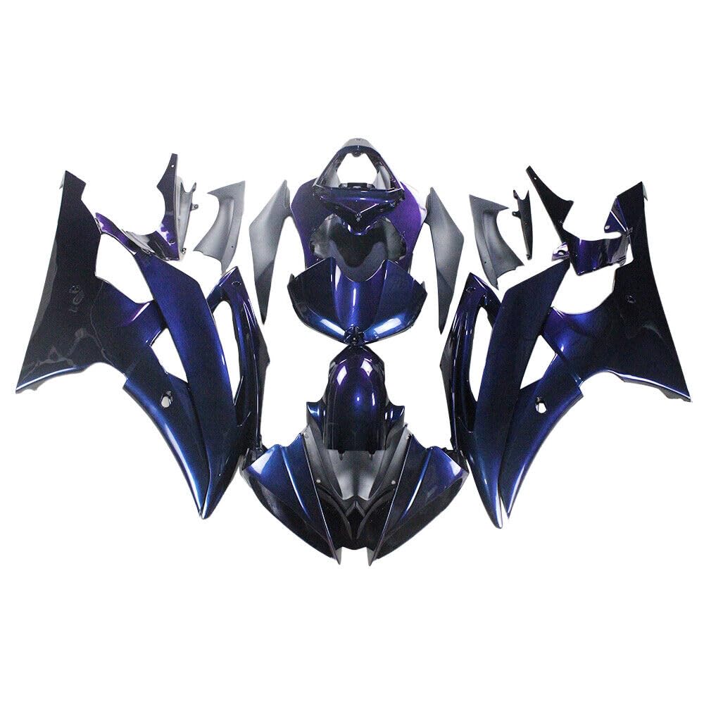 WYNMOTO ABS Plastics Fairings Kit for Yamaha YZF-R6 2008-2016 Bodywork Chameleon Blue Purple
