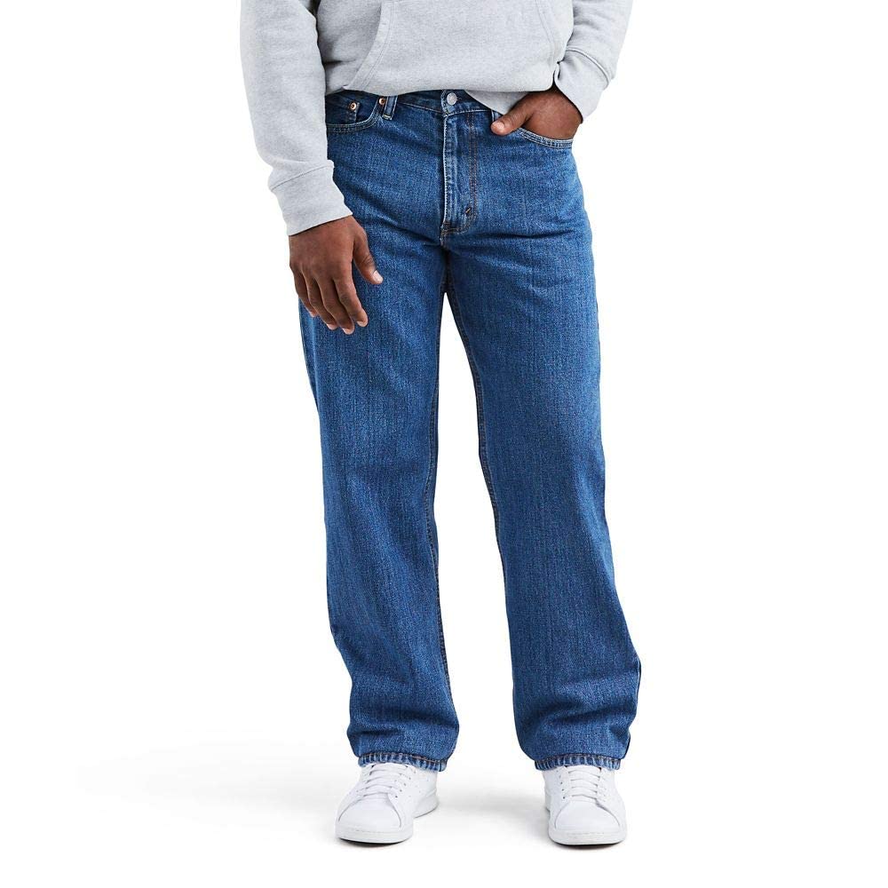 Levi's Men's 550 Relaxed Fit Jeans (Also Available in Big & Tall), Medium Stonewash, 32W x 38L