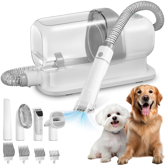 Aspiradora para perros y kit de aseo para mascotas RyRot con capacidad de 2,3 L