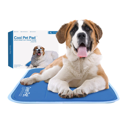 The Green Pet Shop Dog Mat, Extra Large - Pressure Activated Cooling Pad, (80 Plus Lb.) - Non-Toxic Gel, No Water or Electricity Needed for This XL Dog Mat