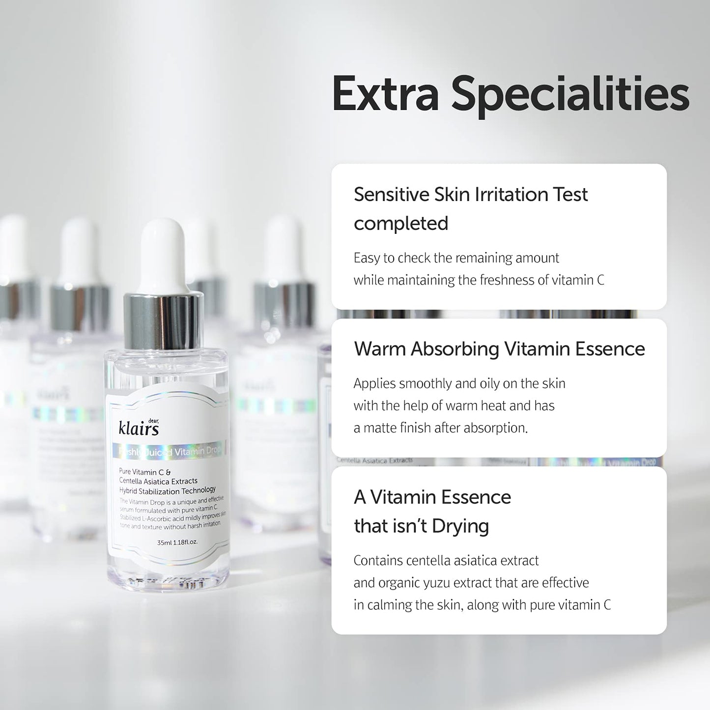 [DearKlairs] Freshly Juiced Vitamin Drop, 5% Hypoallergenic pure vitamin C serum, 35ml, 1.18oz | a potent skin rejuvenator, l ascorbic acid , antioxidant serum for face, korean skincare