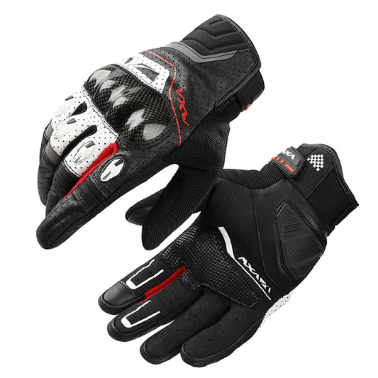 VXW Motorcycle Gloves for Men and Women Full Finger Touchscreen Motorbike Gloves High Protection Biker Gloves for BMX ATV Road Racing(Medium)