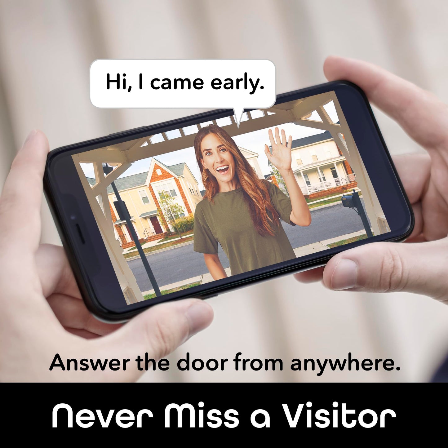 Geeni Smart Video Doorbell, 1080p HD, Motion Detection, Night Vision, Two-Way Audio, Weather-Resistant, Wired Installation, Alexa & Google Assistant Compatible, Wi-Fi Security Camera