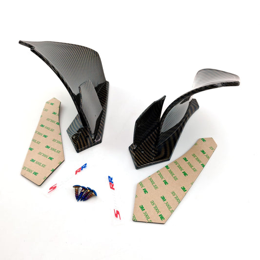 Carbon Fixed Wing Fairing Spoiler Aerodynamic for BMW S1000RR 09-14 (Carbon Fiber)