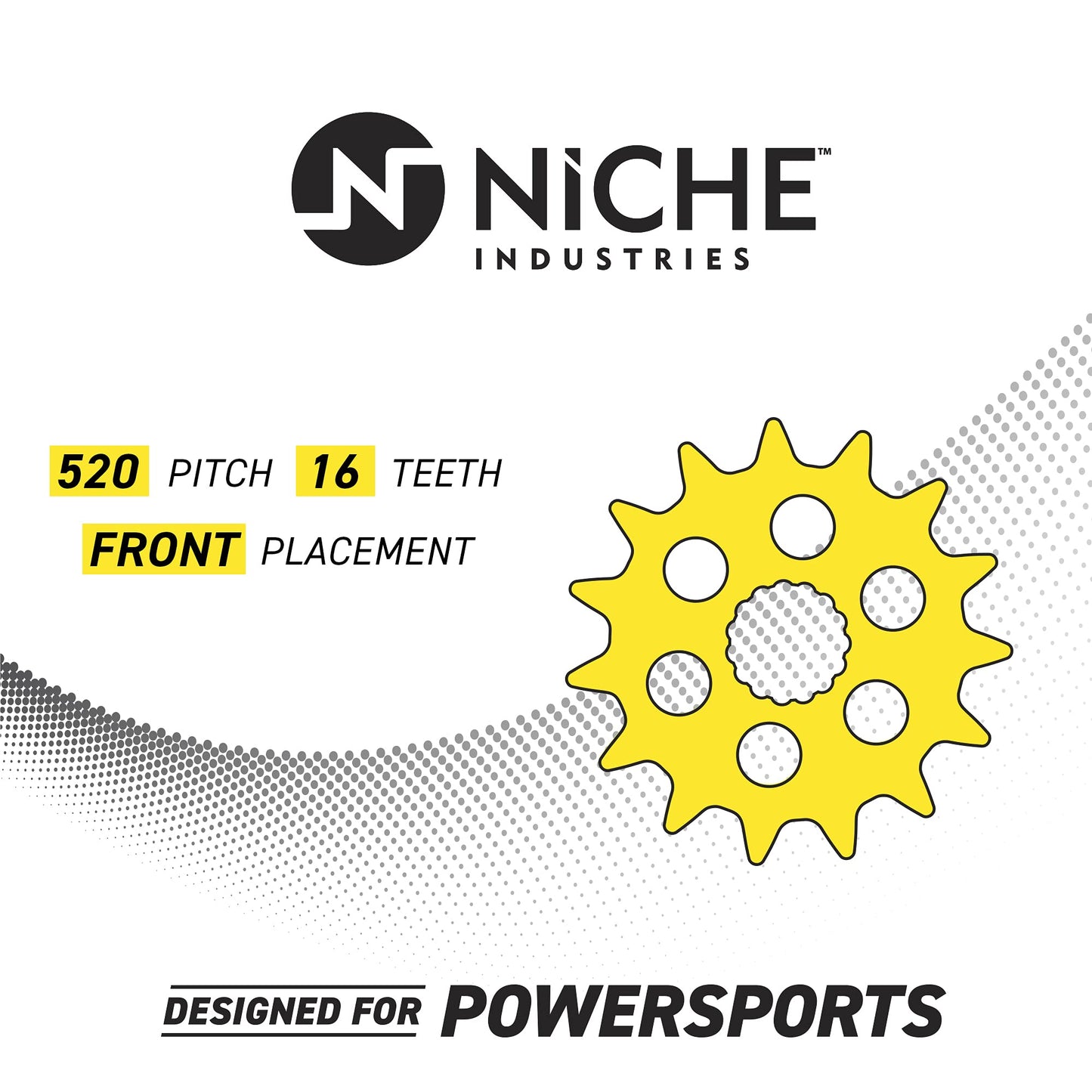 NICHE Drive Sprocket Chain Combo for Yamaha YZF-R6 Front 16 Rear 45 Tooth 520V O-Ring 114 Links