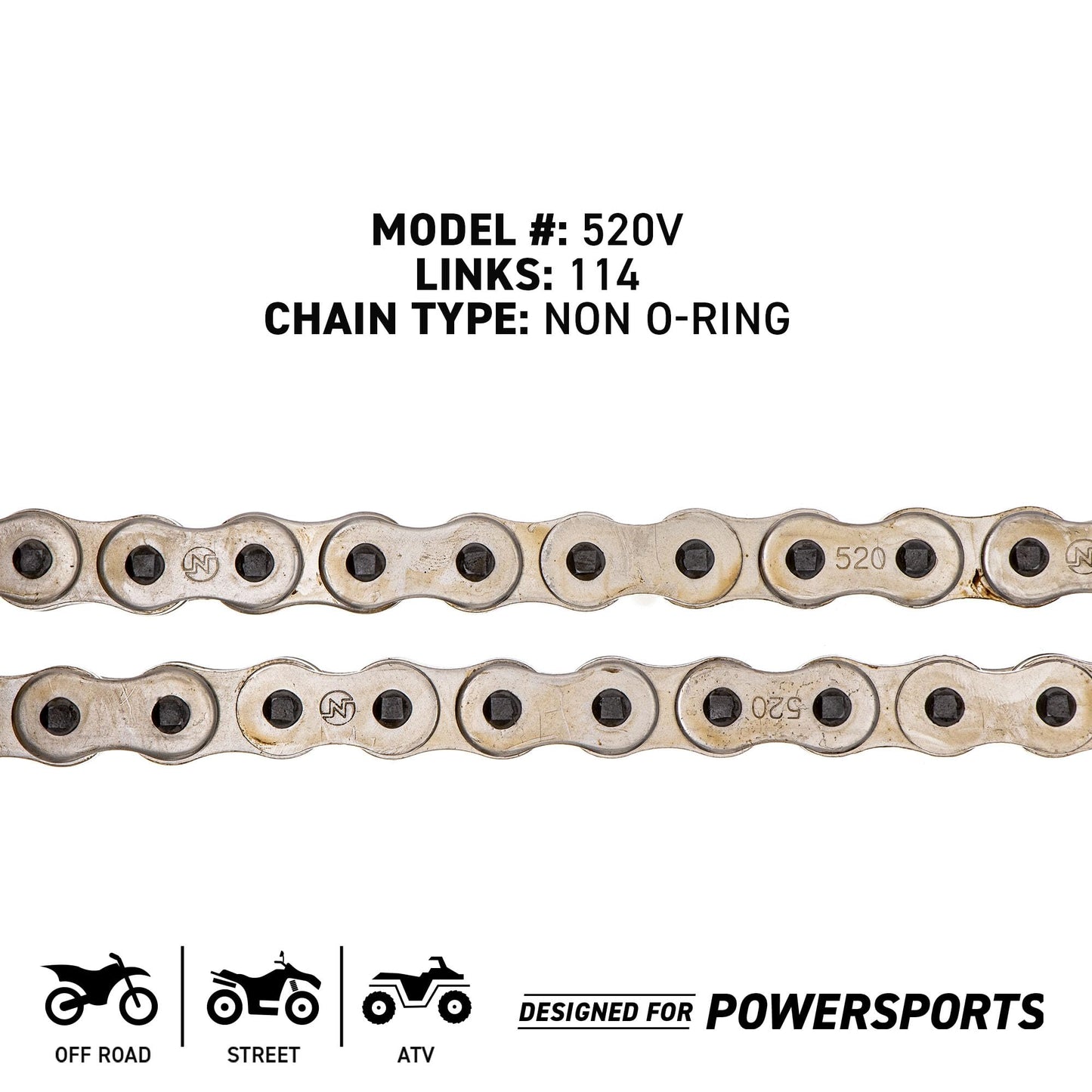 NICHE Drive Sprocket Chain Combo for Yamaha YZF-R6 Front 16 Rear 45 Tooth 520V O-Ring 114 Links