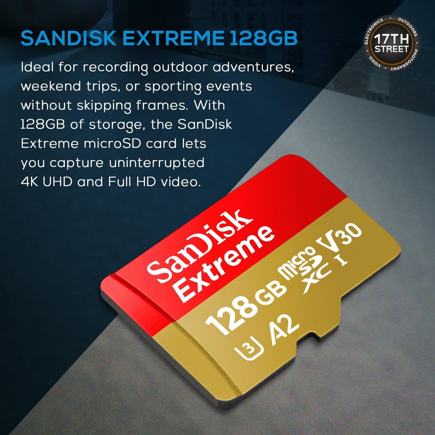 GoPro HERO12 Black 4K Camera with Hypersmooth Stabilization, and Waterproof Ultra-Rugged Design, Bundle with Extra Enduro Rechargeable Li-Ion Battery and SanDisk 128GB Extreme Memory Card