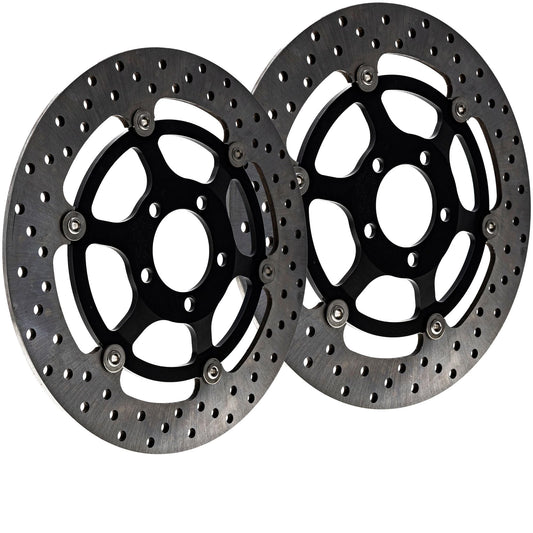 NICHE Front Brake Rotor Pad Semi Metallic Kit For Kawasaki Z1000 43082-1290 43082-0002 41080-0001-488 Motorcycle