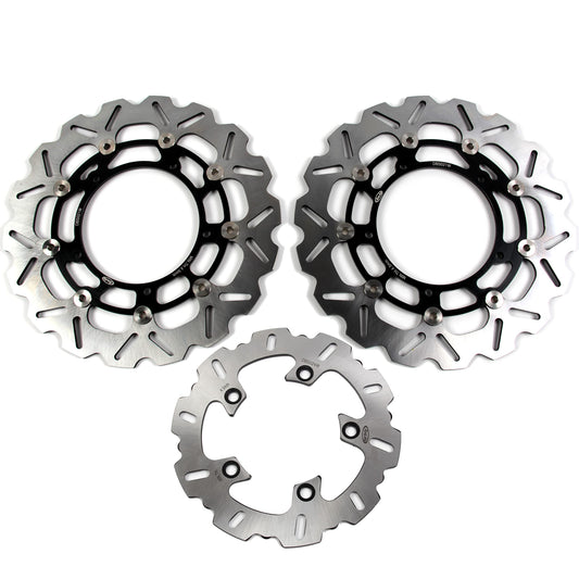 Arashi Front Rear Brake Disc Rotors for Yamaha YZF R6 2005-2016 Motorcycle Replacement Accessories YZF-R6 2006 2007 2008 2009 2010 2011 2012 2013 2014 2015 Black YZF-R1