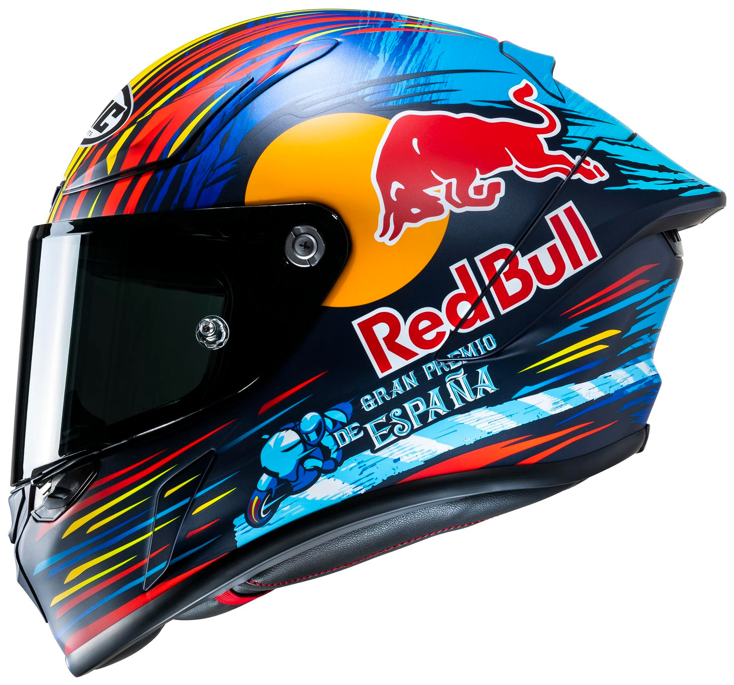 HJC RPHA 1N Jerez Red Bull Adult Street Motorcycle Helmet - MC-21SF / Medium