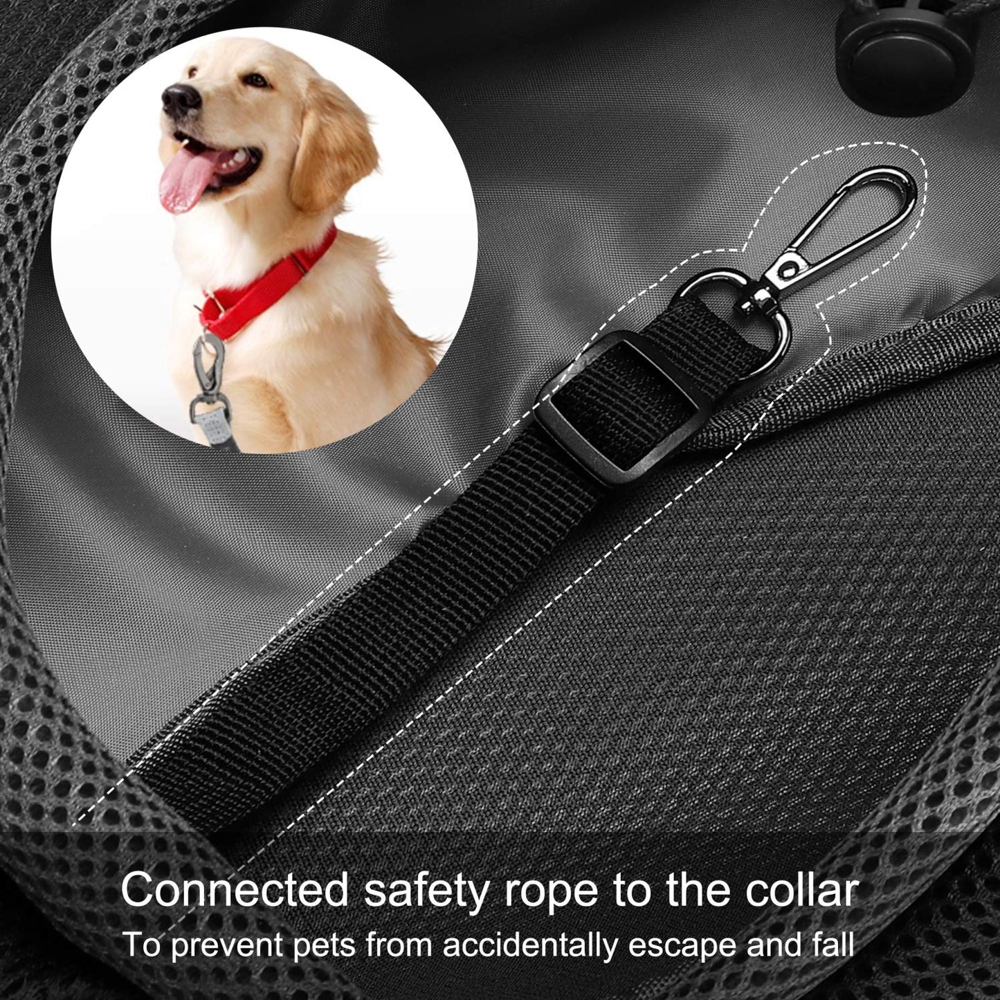 FDJASGY Pet Sling Carrier for Small Dogs Cats,Breathable Mesh Travelling Hand Free Puppy Backpack with Pouch and Adjustable Strap Carrier