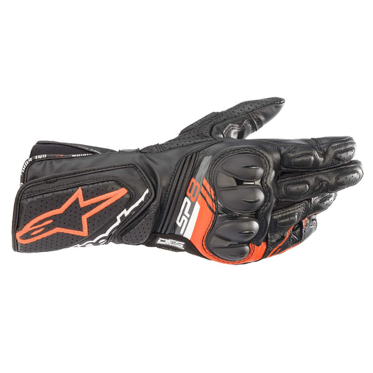 Alpinestars SP-8 V3 Gloves (Large) (Black/RED/Fluorescent Yellow)