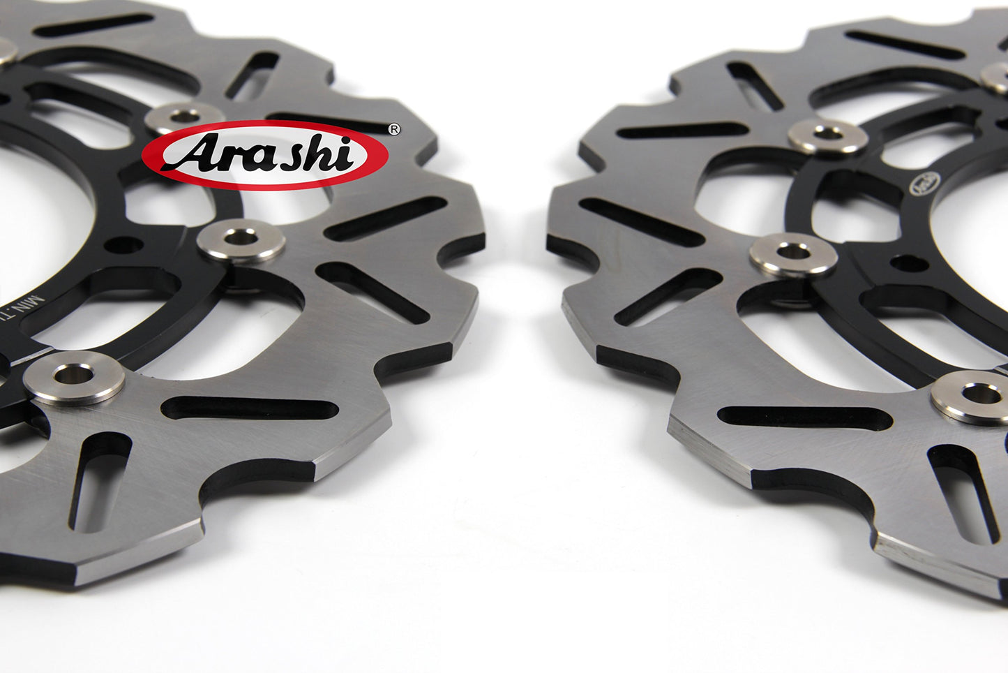 Arashi Front Rear Brake Disc Rotors for Yamaha YZF R6 2005-2016 Motorcycle Replacement Accessories YZF-R6 2006 2007 2008 2009 2010 2011 2012 2013 2014 2015 Black YZF-R1