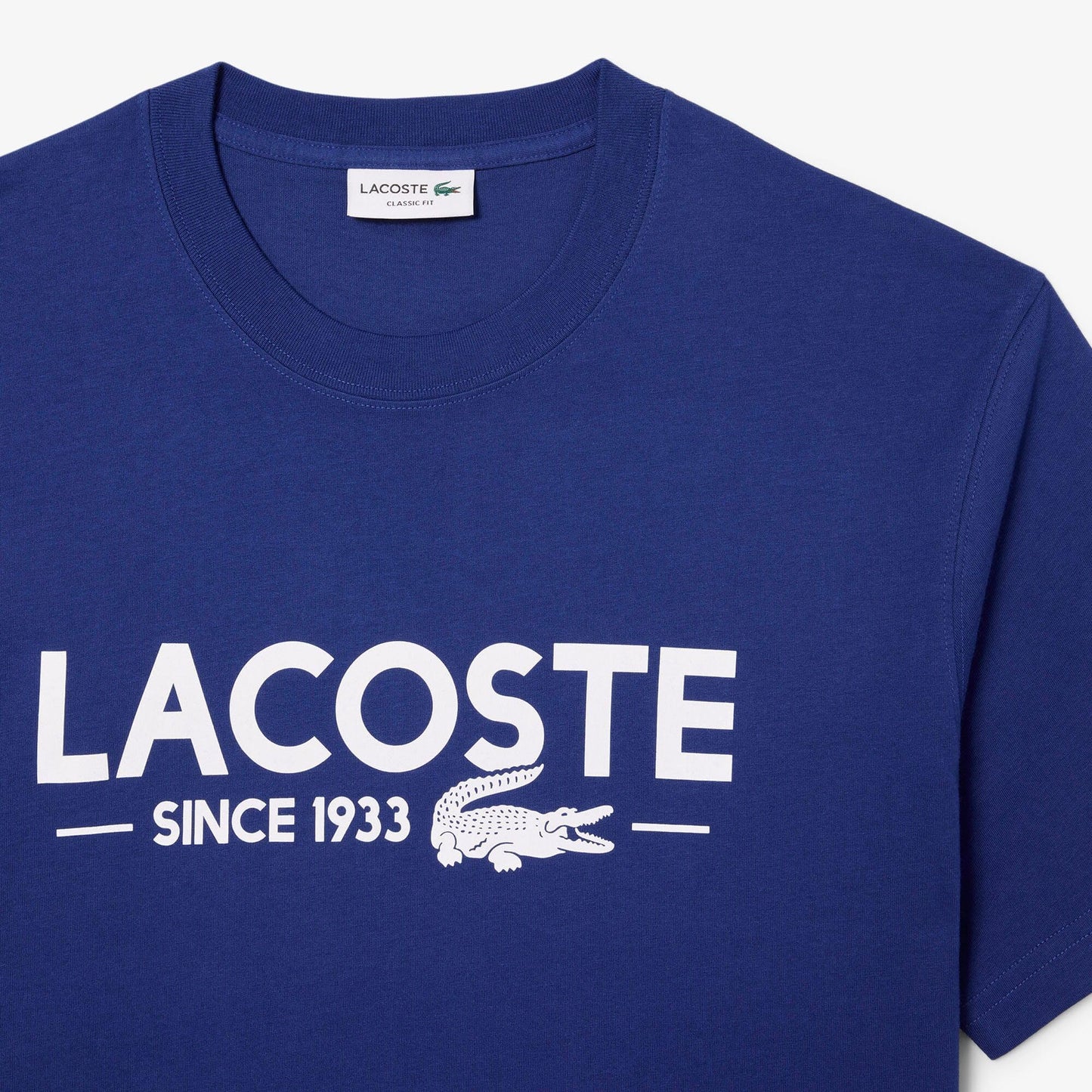 Lacoste Mens Classic Fit Cotton Jersey T-Shirt, Globe, 4